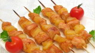 Шашлыки Домашние с куриным филе и помидорами