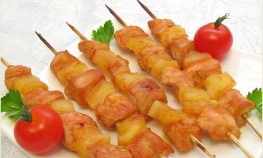 Рецепт шашлыков домашних с куриным филе и помидорами