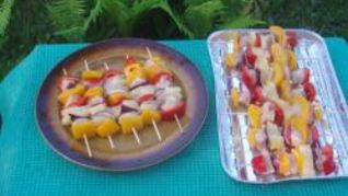 Экзотический шашлык из курицы