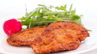 Быстрый шницель в тройной панировке