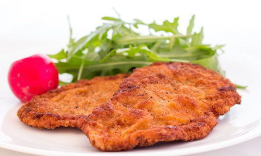 Рецепт быстрого шницеля в тройной панировке