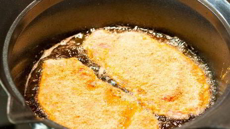 быстрый шницель в тройной панировке