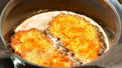 быстрый шницель в тройной панировке