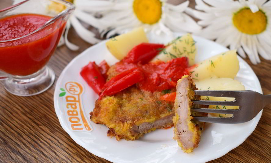 Рецепт греческого шницеля