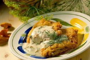 Капустные шницели с грибным соусом