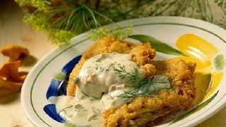 Капустные шницели с грибным соусом