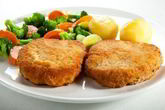 Картофельно-мясные шницели