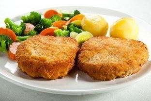 Картофельно-мясные шницели