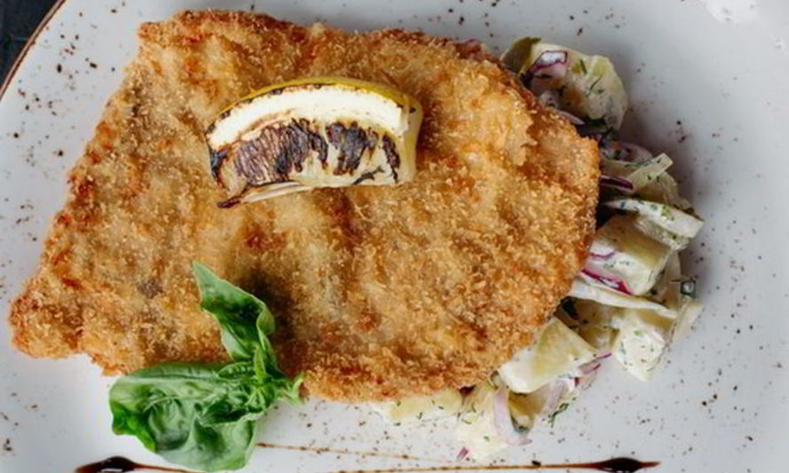 Рецепт шницеля из индейки в панировке из карри