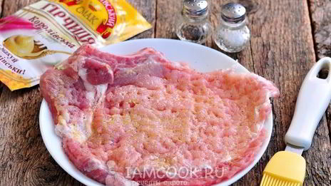шницель из свиной корейки на кости