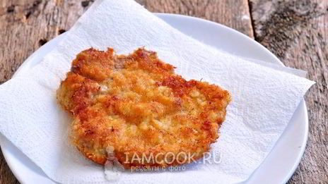 шницель из свиной корейки на кости