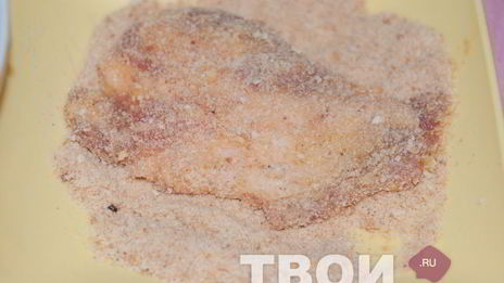 шницель на сковороде