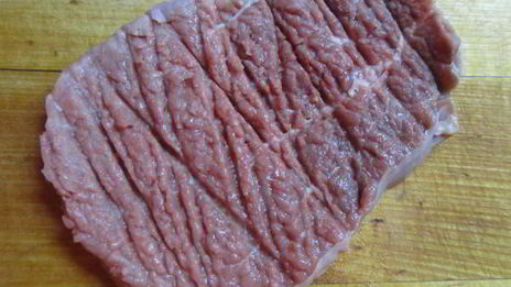 шницель по-флорентийски с шампиньонами