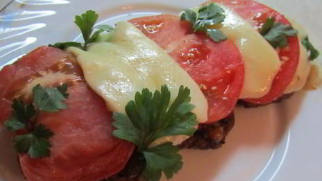 шницель по-флорентийски с шампиньонами