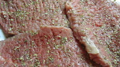 шницель по-флорентийски с шампиньонами