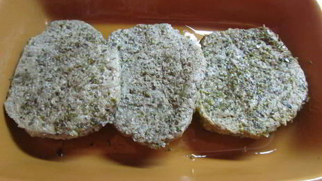 шницель по-флорентийски с шампиньонами