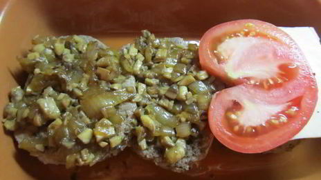 шницель по-флорентийски с шампиньонами