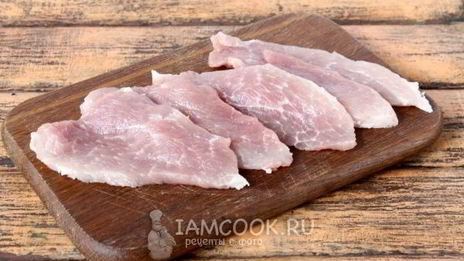 шницель рубленый из свинины