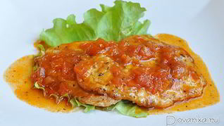Шницели в томатном соусе