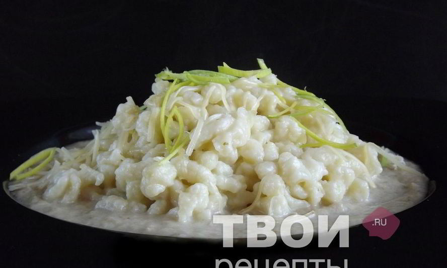 Рецепт швейцарских картофельных клецек с грибным соусом