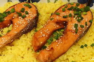 Стейк из форели в духовке