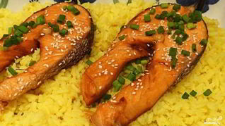 Стейк из форели в духовке