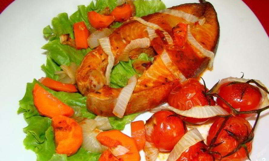 Рецепт стейка из кеты