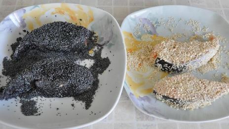 стейк из семги инь-янь