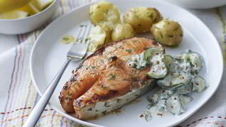 Стейк из семги в духовке