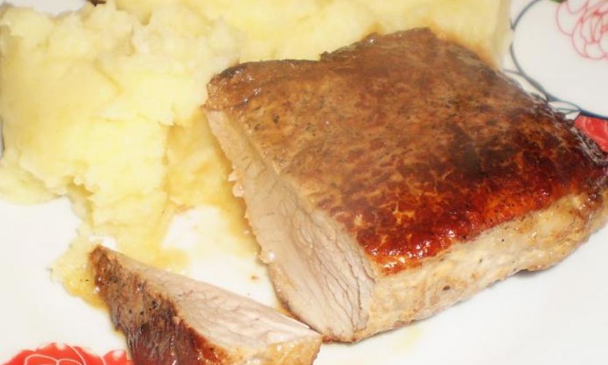 Рецепт стейка из свинины на сковороде