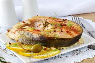 Стейк лосося в духовке