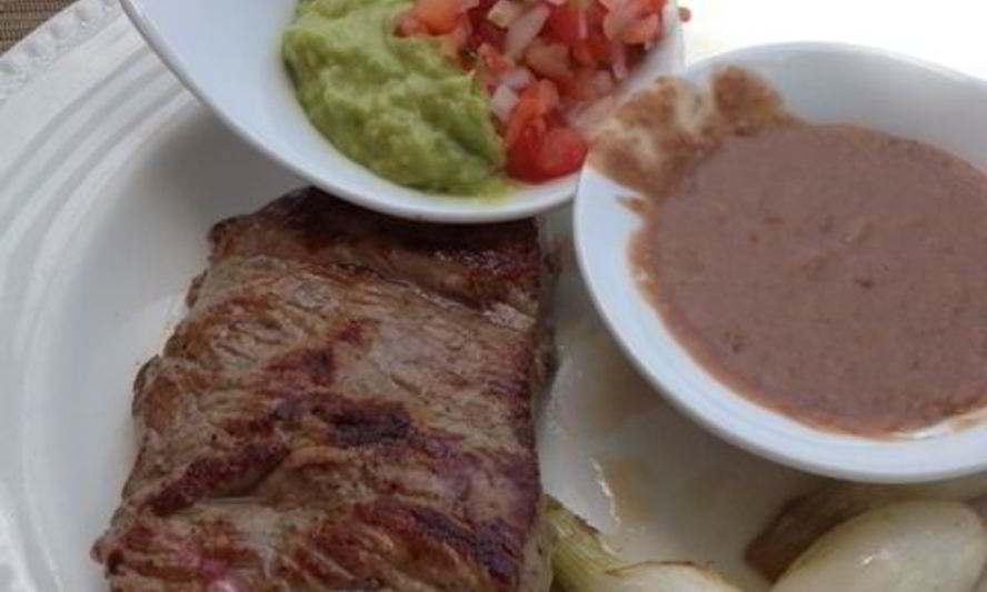 Рецепт стейка с гуакамоле