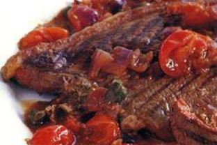 Стейк с соусом Путтанеска