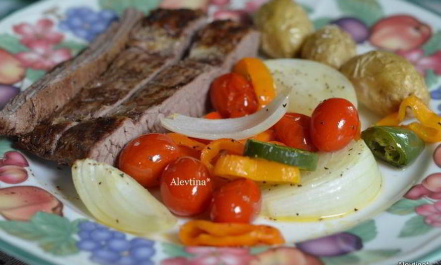 Рецепт стейка с томатной сальсой