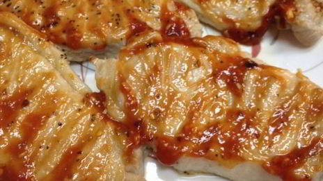 свиной стейк-гриль с ананасом