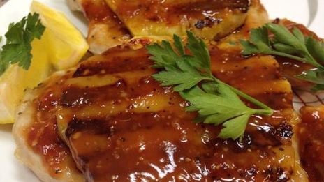 свиной стейк-гриль с ананасом