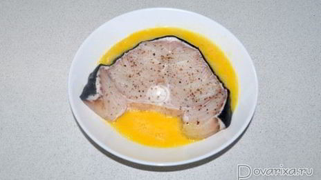 жареные стейки акулы