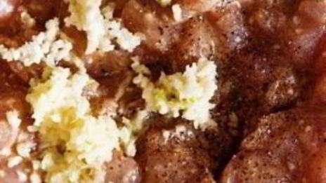 стеклянная лапша с индейкой и шпинатом