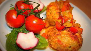 Диетические тефтели из индейки с тыквой