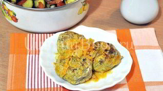 Куриные тефтели с грибами