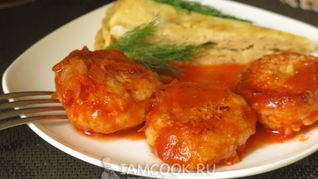 Куриные тефтели в мультиварке