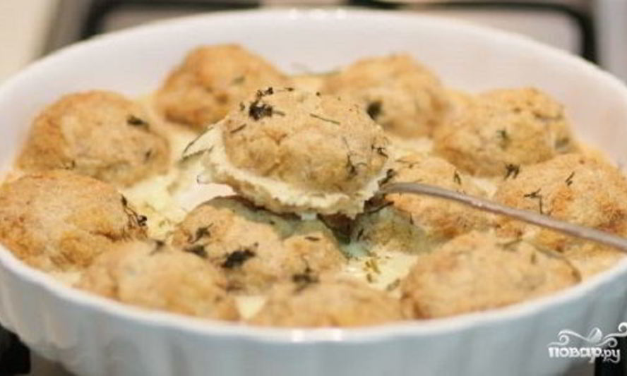 Рецепт рыбных тефтелей в духовке