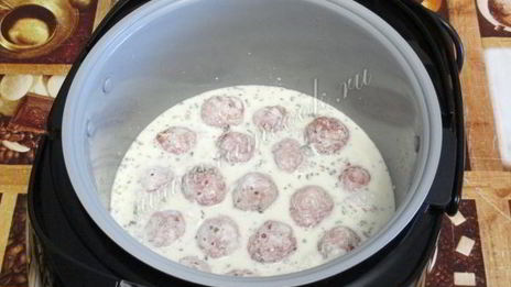 тефтели с подливкой в мультиварке