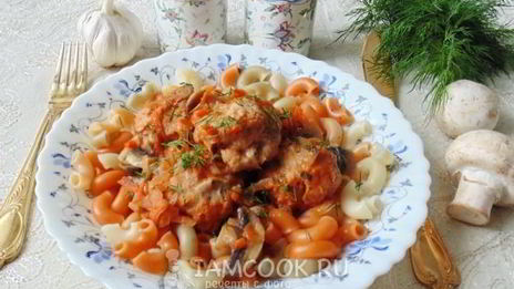 тефтели в грибном соусе