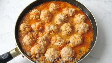 тефтели в грибном соусе