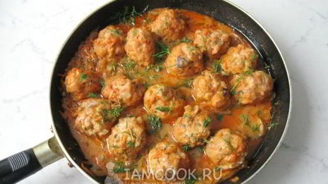 тефтели в грибном соусе