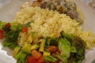 Тушеная картошка с тефтелями