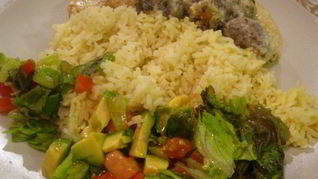 Тушеная картошка с тефтелями