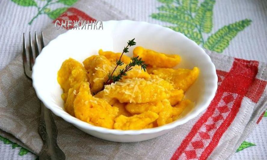 Рецепт тыквенных ньокков с ароматизированным маслом