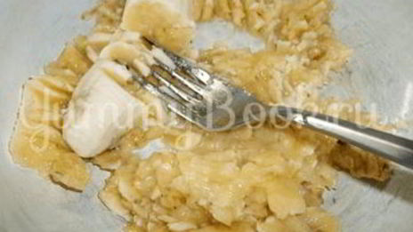 ленивые вареники с бананом